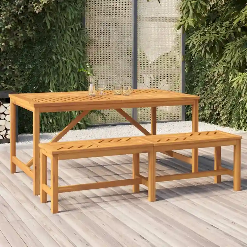 vidaXL Patio Bench Solid Wood Acacia