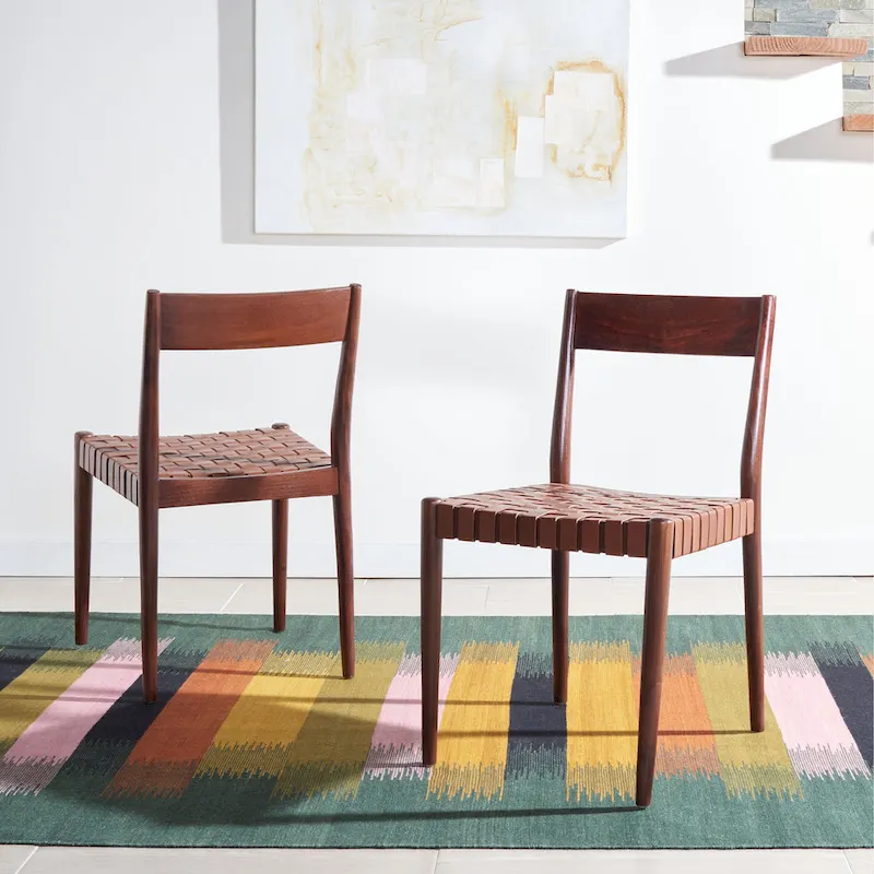 Leather Dining Room Chair (Set of 2) - 18.5 W x 20 L x 31.5 H - 19Wx20Dx32H