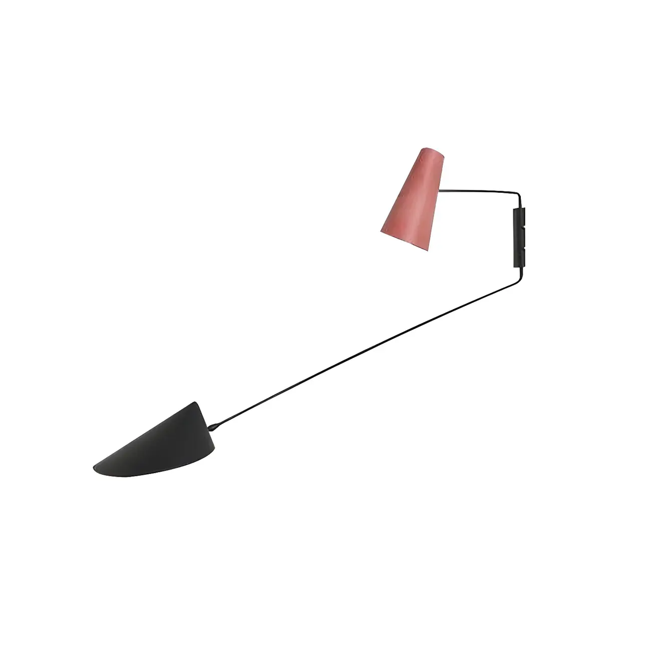 Metal Cone and Duckbill Shade Swing Arm Wall Light