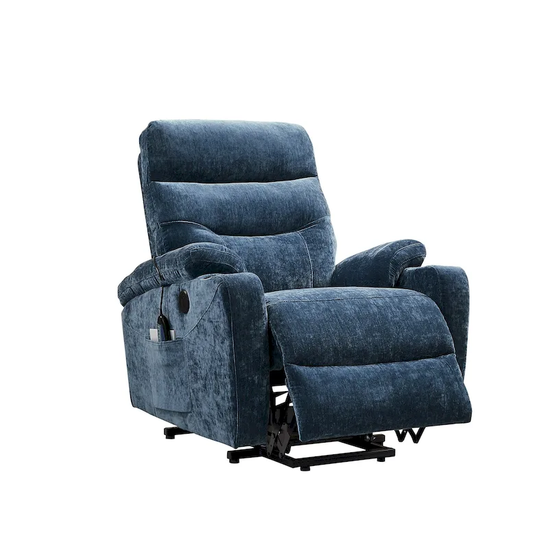Electric Power Lift Recliner with Massage, Heat, and Convenient Features