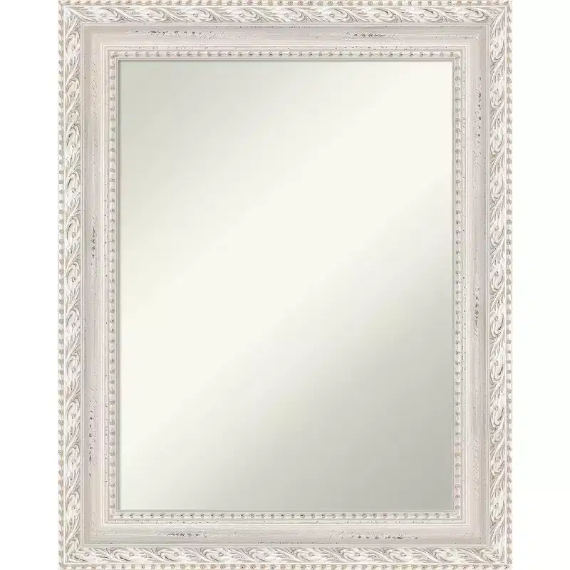 24"x30" Opera Wood Wall Mirror, Modern Rectangle, No Assembly - Amanti Art