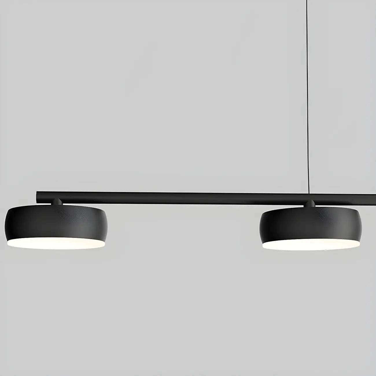 Modern Adjustable Black Linear Kitchen Island Light