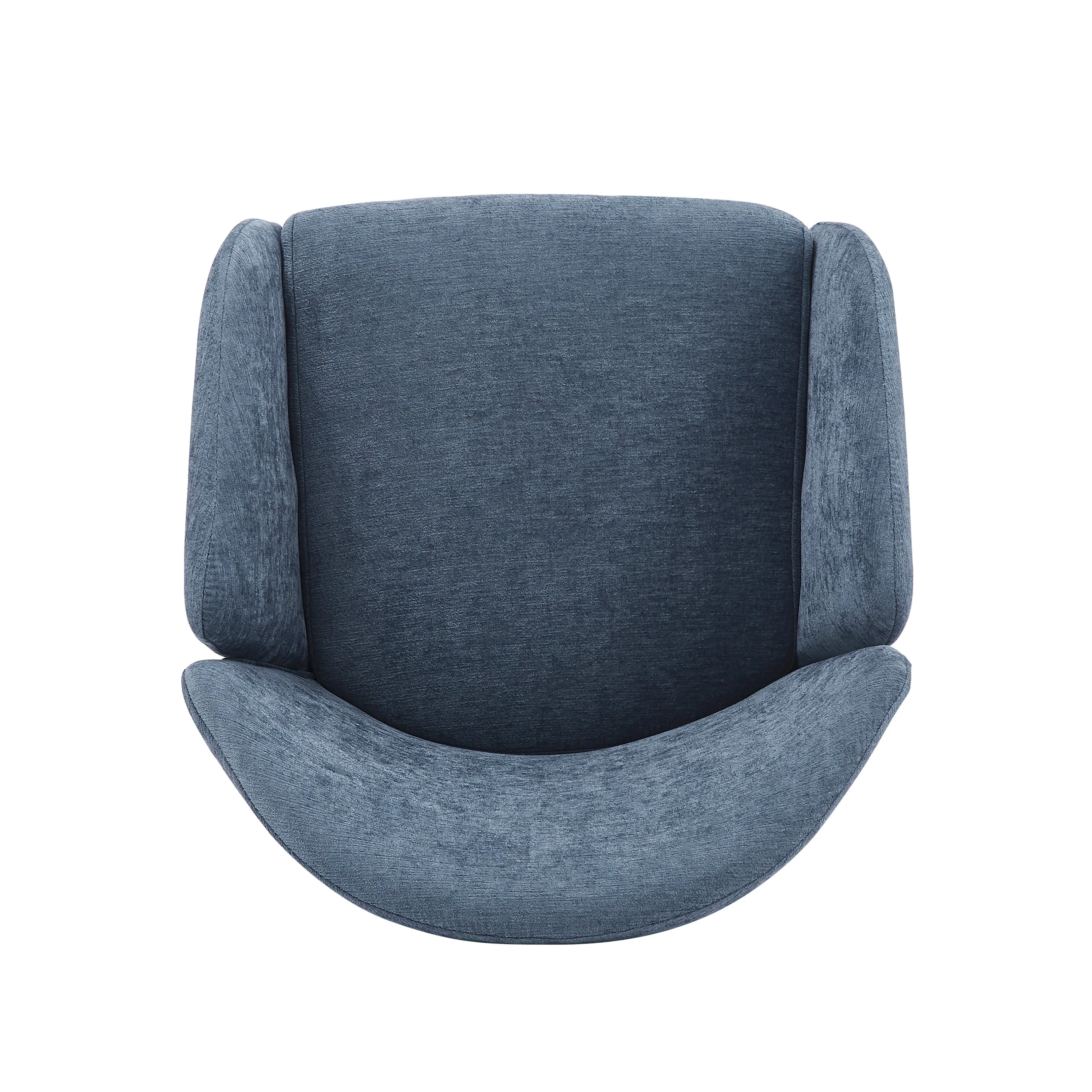 Luxury Polyester Round Back Dining Chairs, (Set of 2)