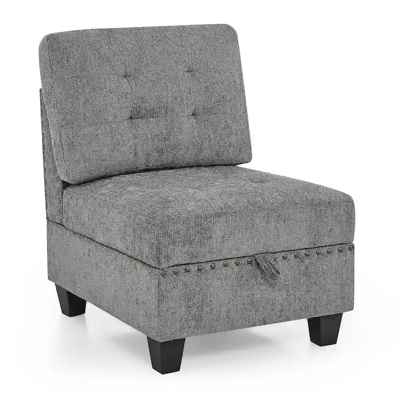 DIY Combination Modular Sectional Sofa, Gray