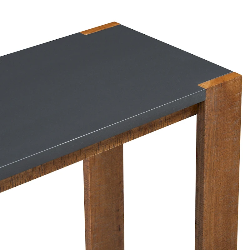 Narrow Long Entryway Console Table Side Table with Bottom Shelf