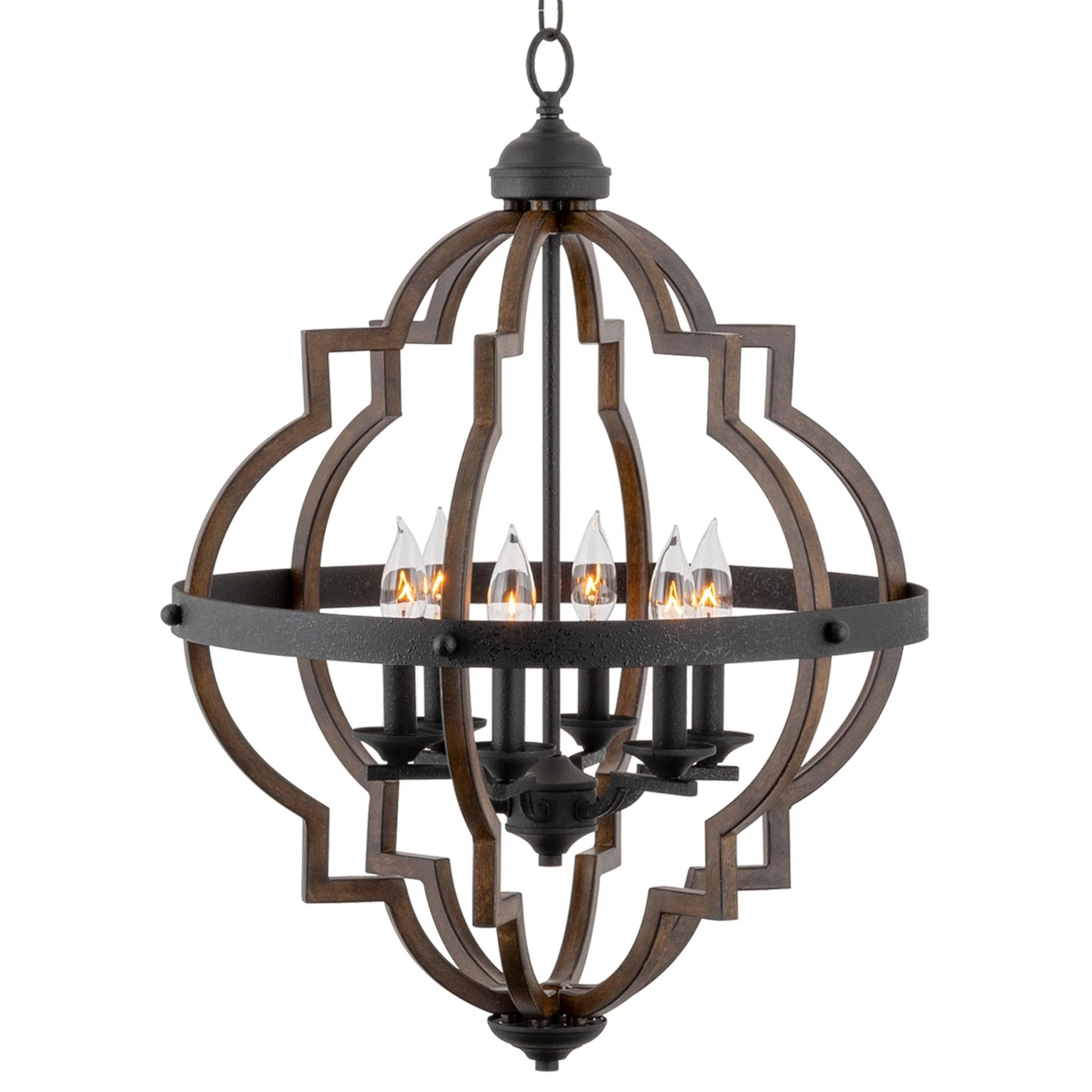Capistrano 28 6-Light Rustic Farmhouse Chandelier