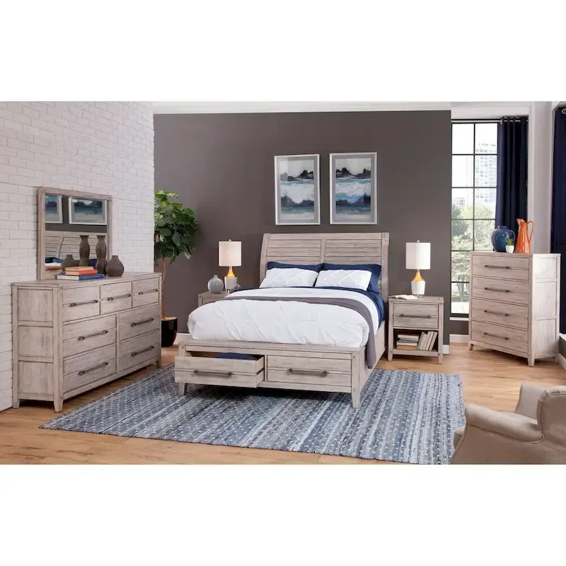 Asher Sleigh Storage Bed