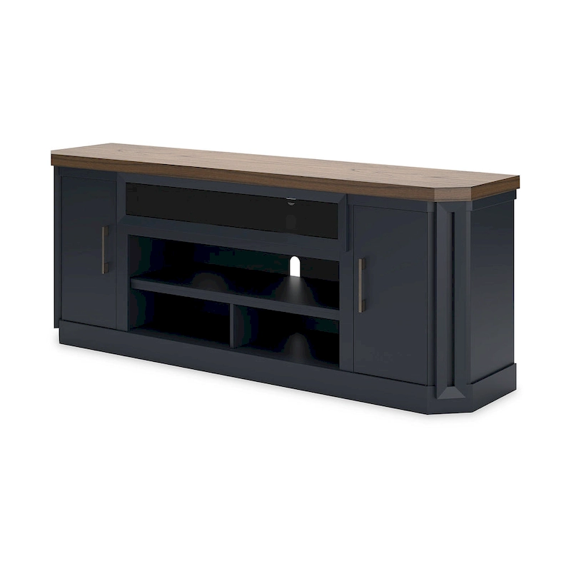 Signature Design by Ashley Brown and Blue Landocken 83 TV Stand - 83W x 20D x 33H