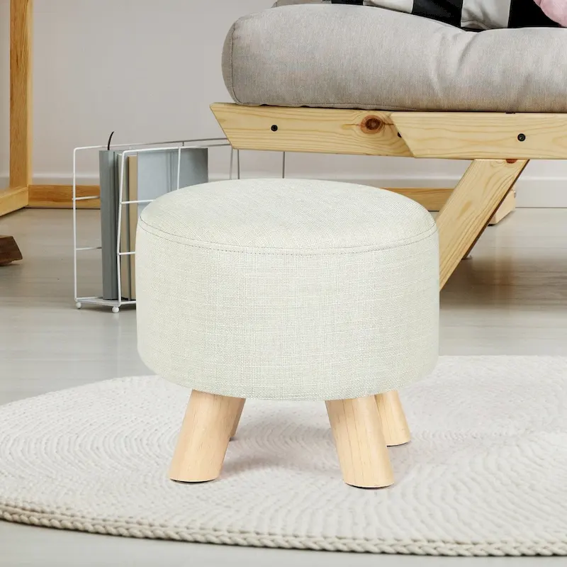 Adeco Foot Rest Ottoman Pet Stool