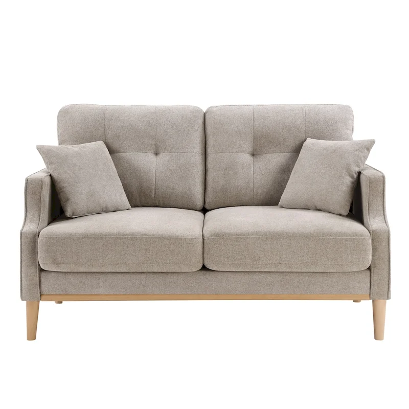 Fabric 2 Seater Loveseat Sofa with USB Charge