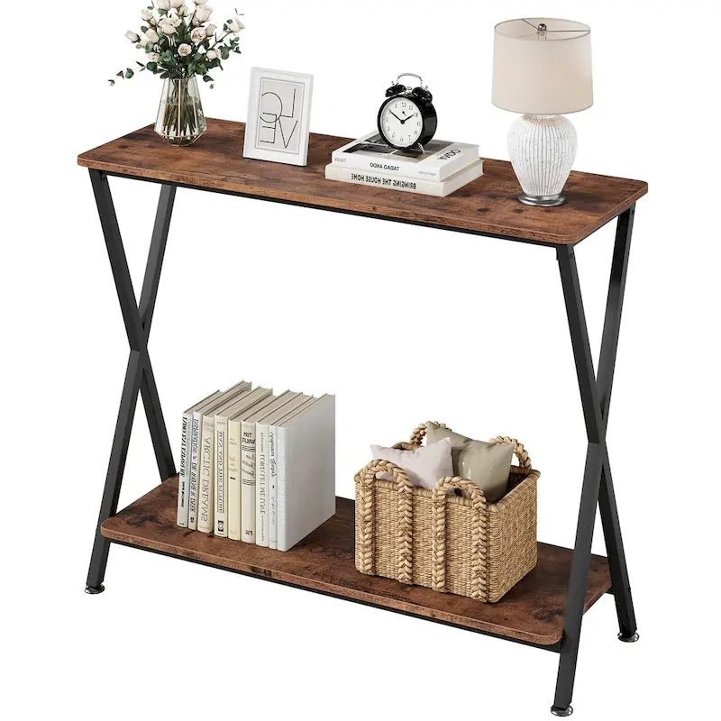 Console Table with 2 Shelves