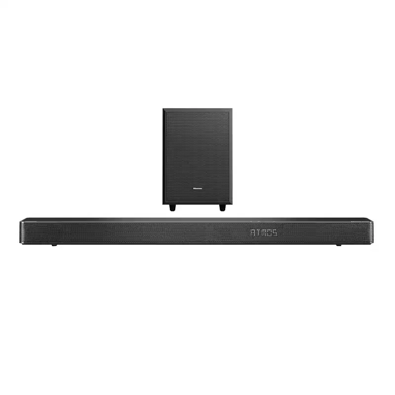 Refurbished: Hisense 3.1.2 Ch 360W Soundbar Speaker with Wireless Subwoofer, Dolby Atmos & DTS:X, AX3120G, Black - Manufacturer Refurbished