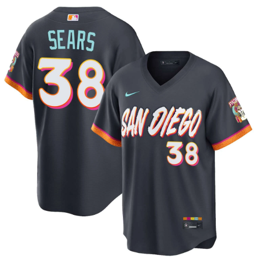 JP Sears San Diego Padres City Connect Stadium Jersey