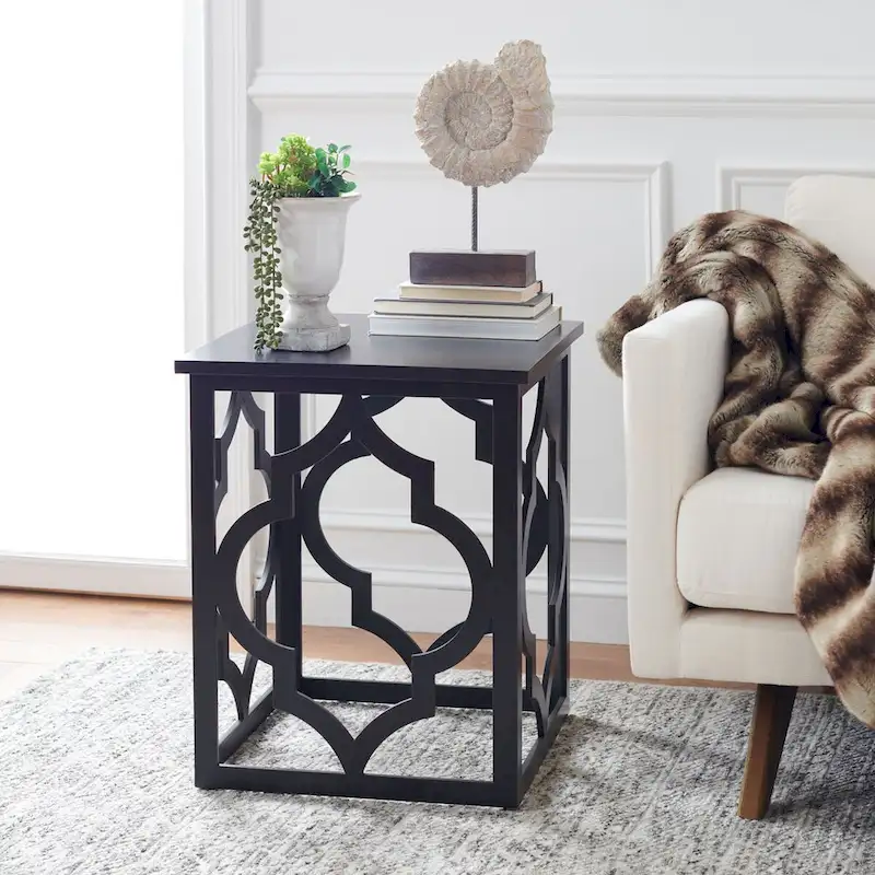 Silver Leaf End Table - 19 W x 19 D x 23 H