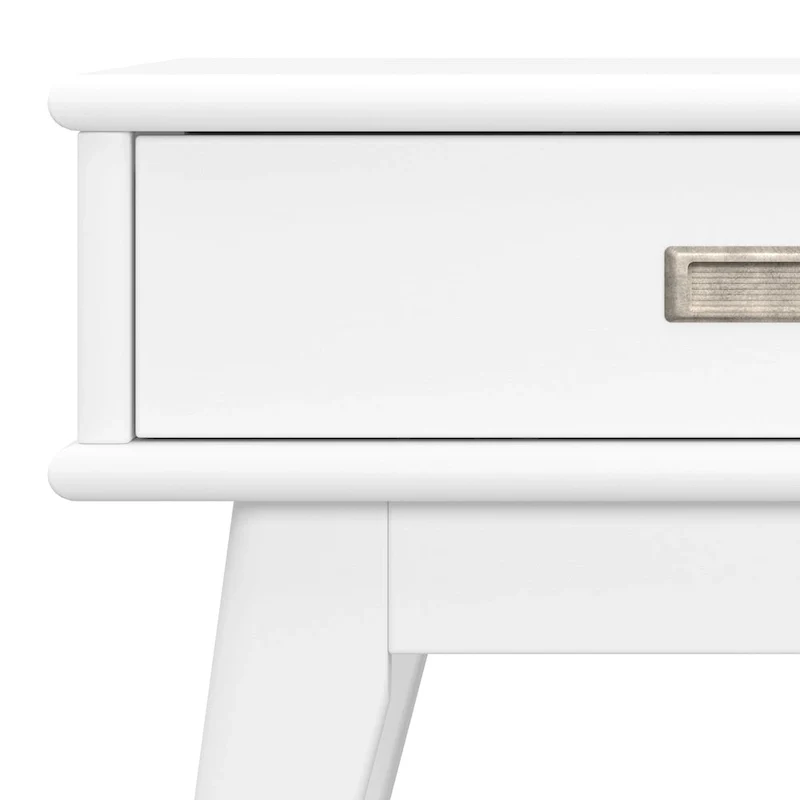 WYNDENHALL Tierney SOLID HARDWOOD 22 inch Wide Rectangle Mid Century Modern End Table - 22 W x 20 D x 22 H