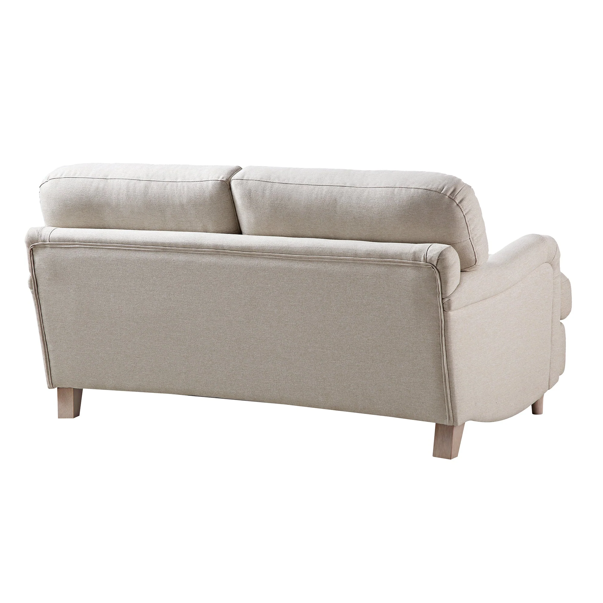 Oatmeal Fabric Sofa, 2-Seater