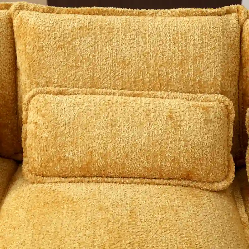 Ouyessir Large Chenille Fabric U-shaped Sectional Sofa with Cushions