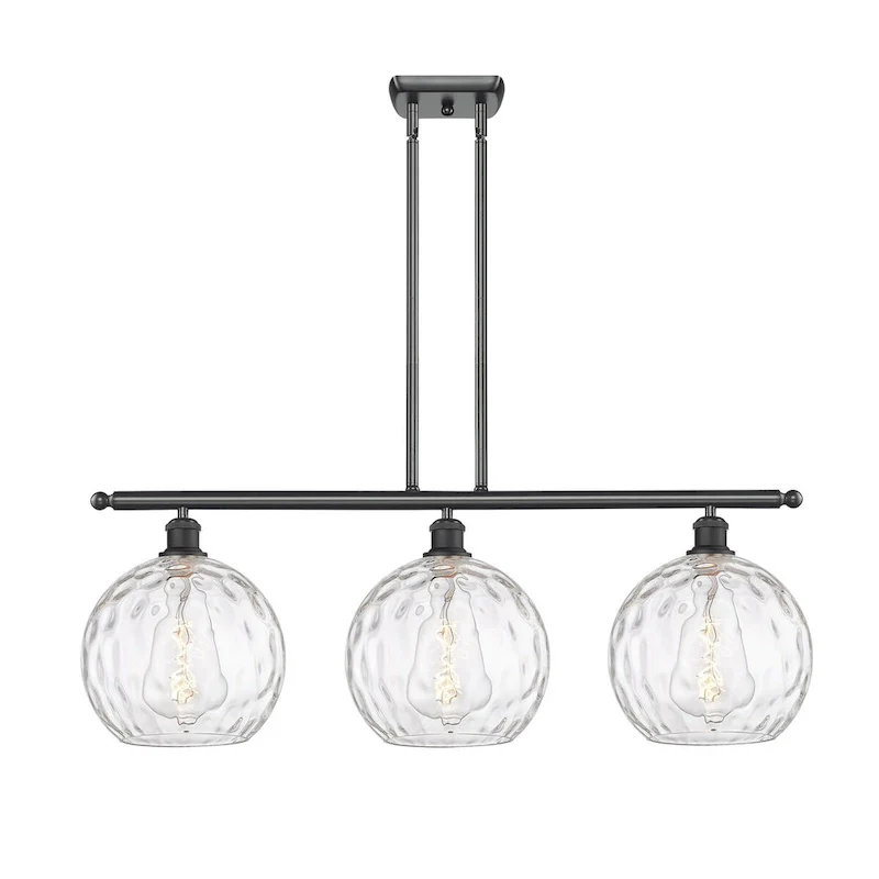Innovations Lighting Athens Water Glass 3 Light 37  Stem Hung Island Light