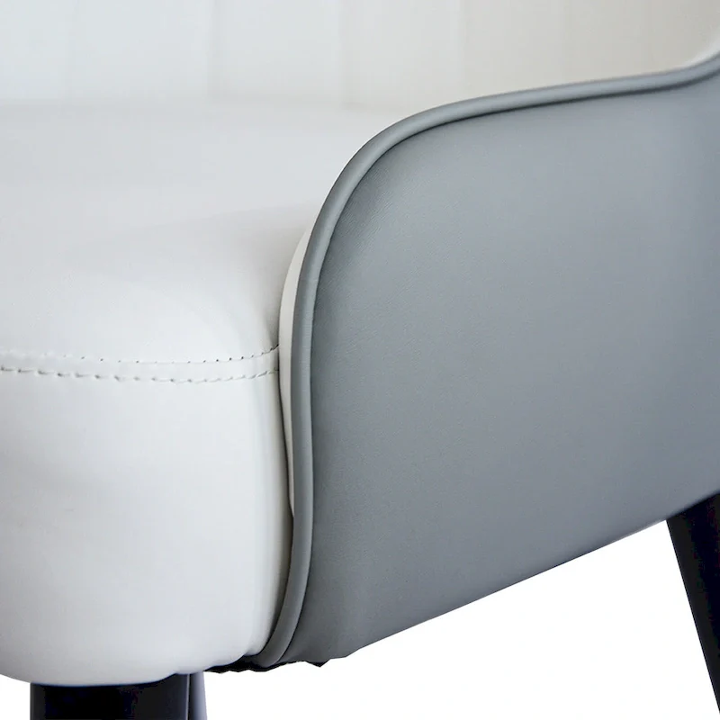 Set of 2 Modern Upholstered PU Leather Dining Chair