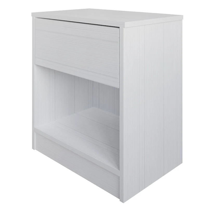Simple Clean-Lines One Drawer Nightstand