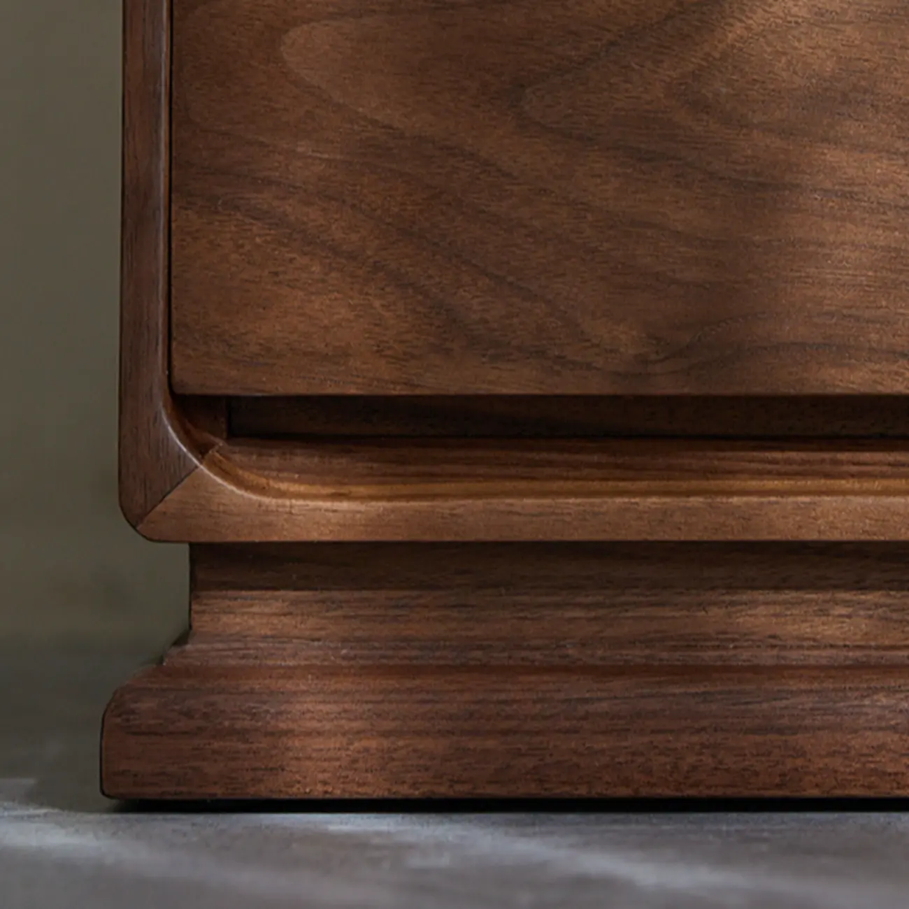 Compact Modern Wood Drawer Nightstand