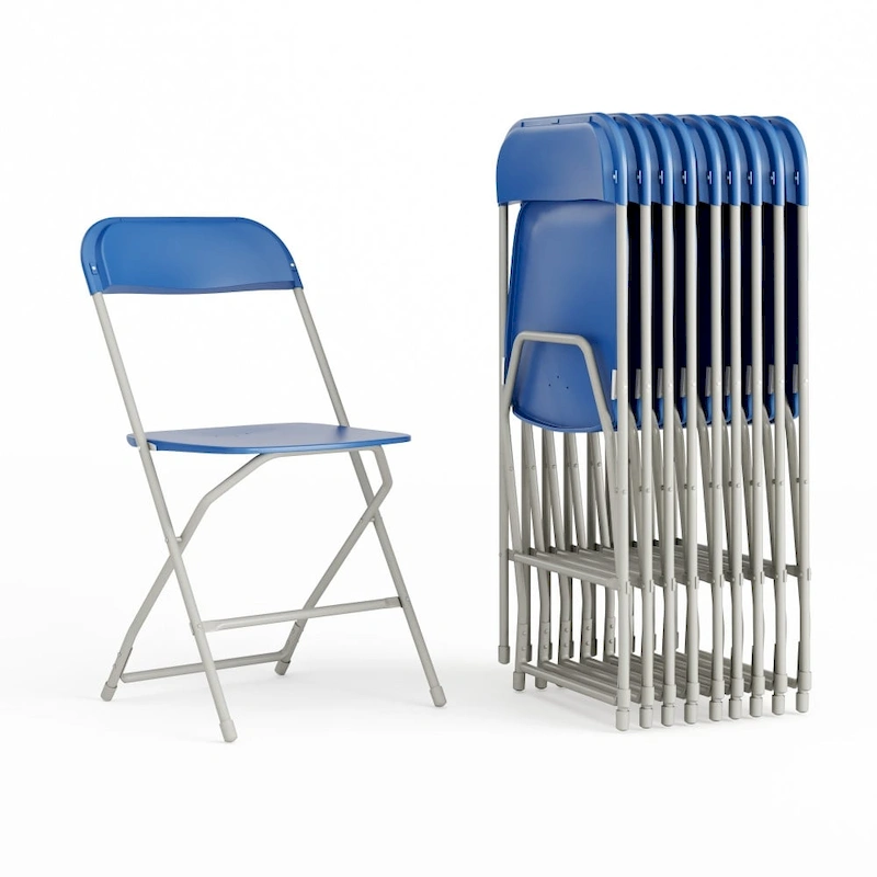 Plastic Folding Chair - 10 Pack 650LB Weight Capacity - Event Chair