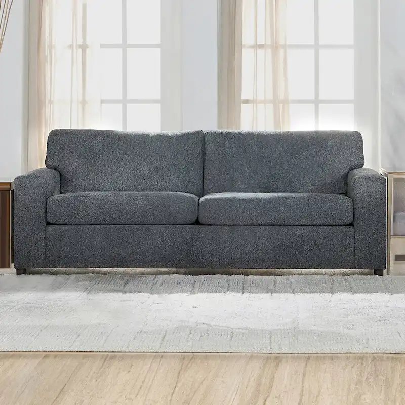 New Classic Furniture Leo Cushion Back Sofa, Made in USA