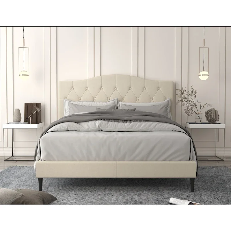 Mason Tufted Upholstered Platform Bed