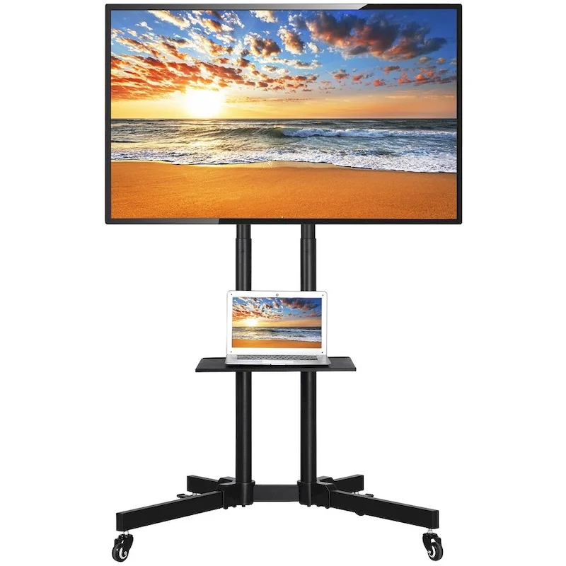 Yaheetech Rolling TV Cart Stand for 32 to 75 Inch LCD Flat Panels