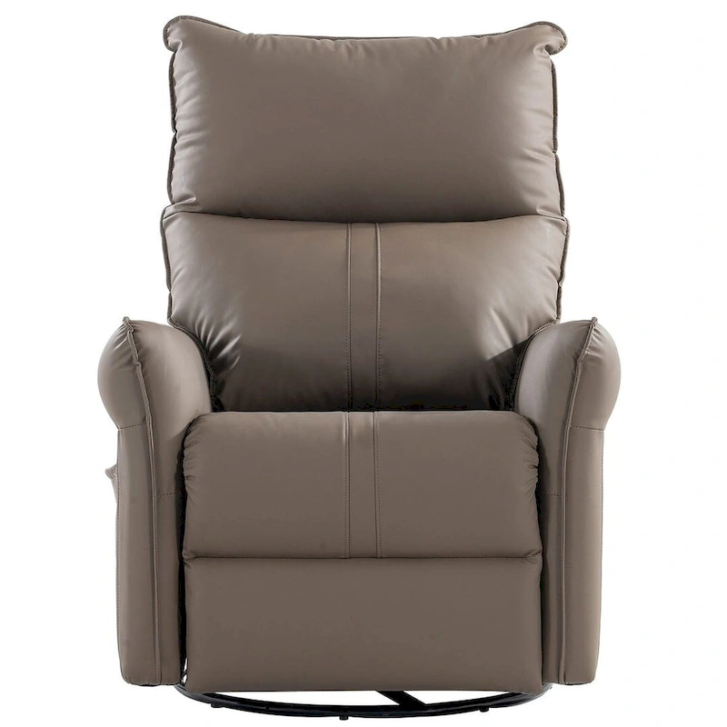 Modern PU Leather Rocker Seating Glider Swivel Recliner Chair