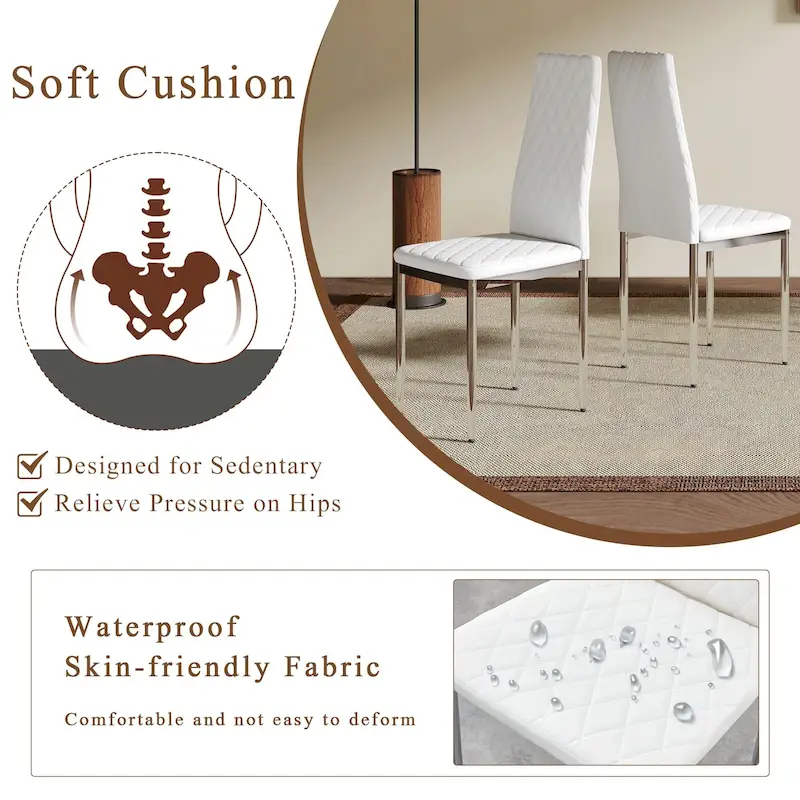 Modern Style Dining Chairs Set of 6