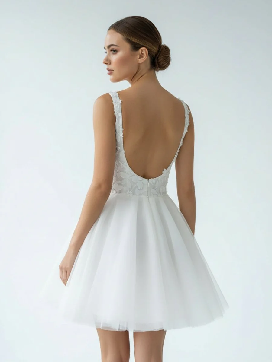 Elegant A-Line Sweetheart Wedding Dress With Lace