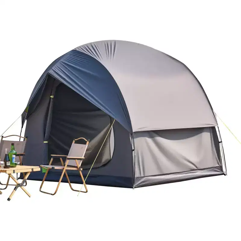 SUV Camping Tent with 2 Doors Waterproof Outdoor Vehicle Tent for 5-8 Person All Season Car Hatch Tent for Road Trips Tailgating