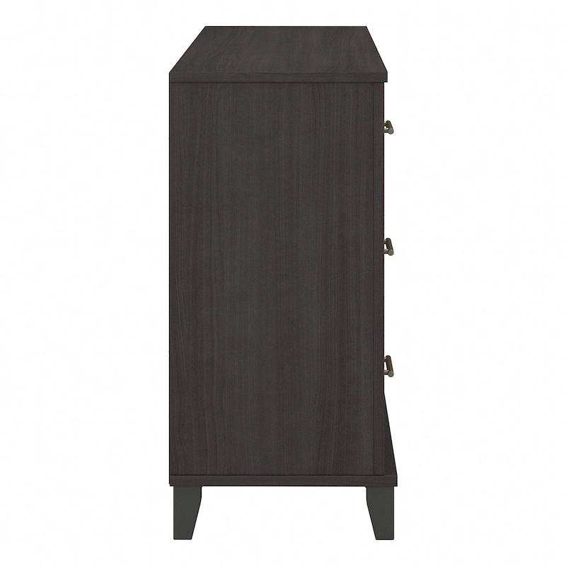 Transitional Grain-textured Grey Dresser