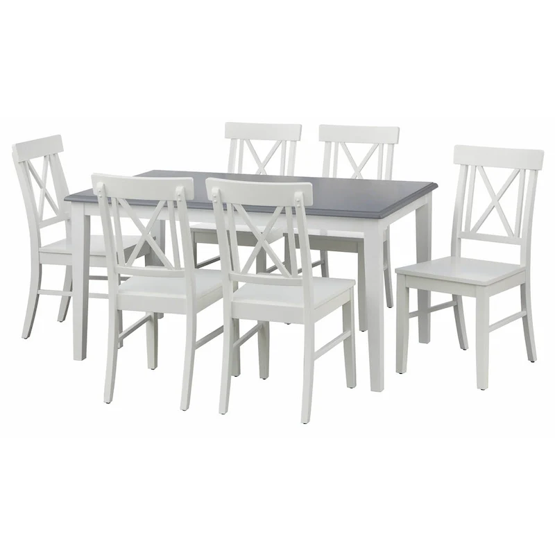 Simple Living Eugenia 7-piece Farmhouse Dining Set