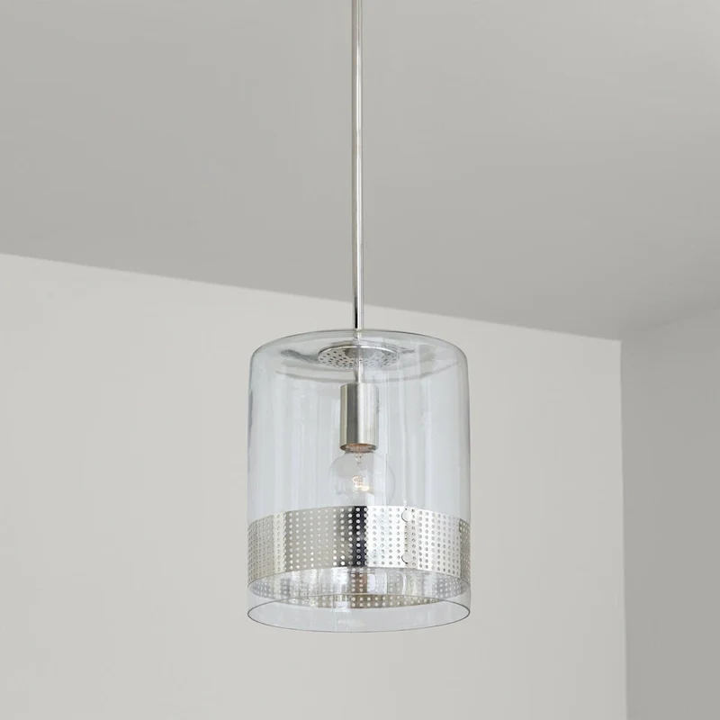 Marion 1-light Hanging Pendant w/ Clear Glass
