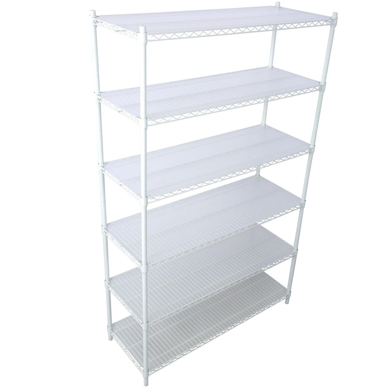 6-Tier Multifunctional Adjustable Shelf with Wheels, 6000LBS Capacity
