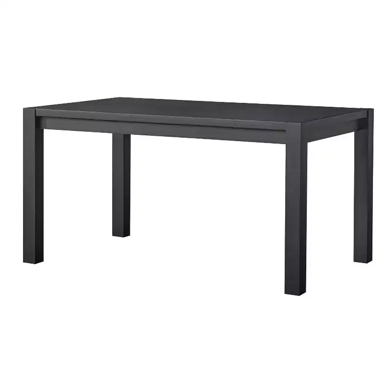 Buylateral Verdon Modern Farmhouse Rectangular Dining Table Black