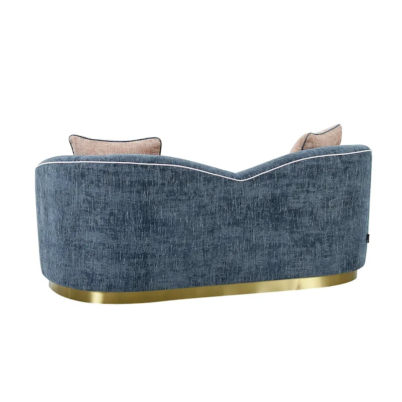 Modern Living Room Set Accent Armchair With Loveseat 4-Seater Sofa