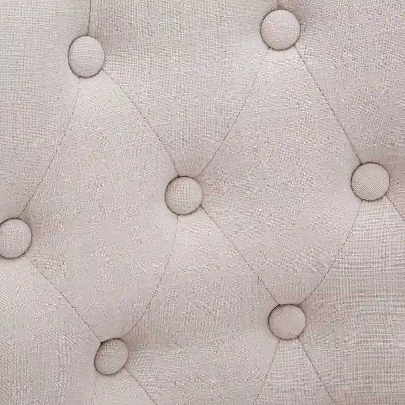 Mid-century Modern Dining chairs Button Tufted Accent Chairs with Nailhead Trim Set of 2