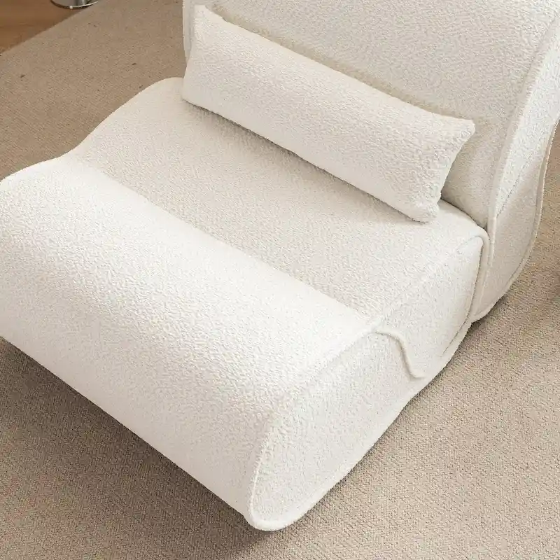 GDFStudio - Amelia Timeless Fabric Recliner with Ergonomic Design and Matching Pillows