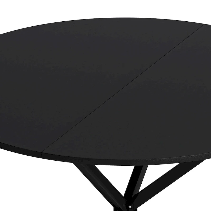 47.24 Modern Cross Leg Round Dining Table