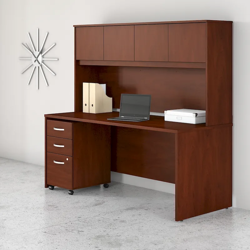 Studio C 72W Desk with Hutch and Drawers by Bush Business Furniture