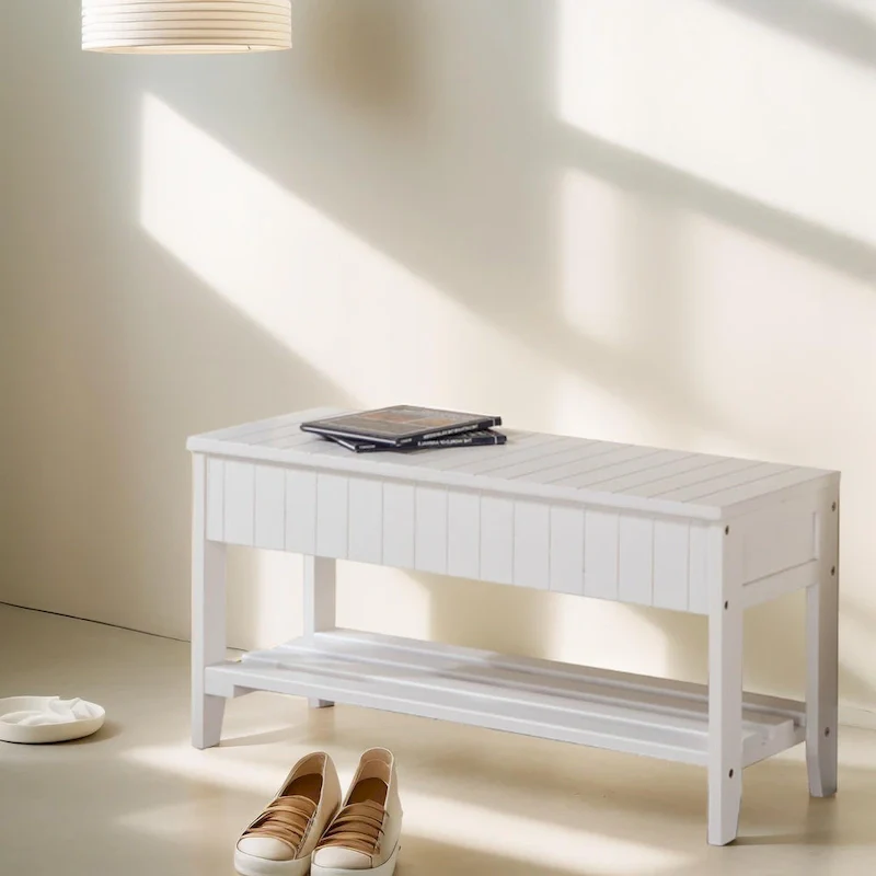 Waggoner Solid Wood Shoe Bench