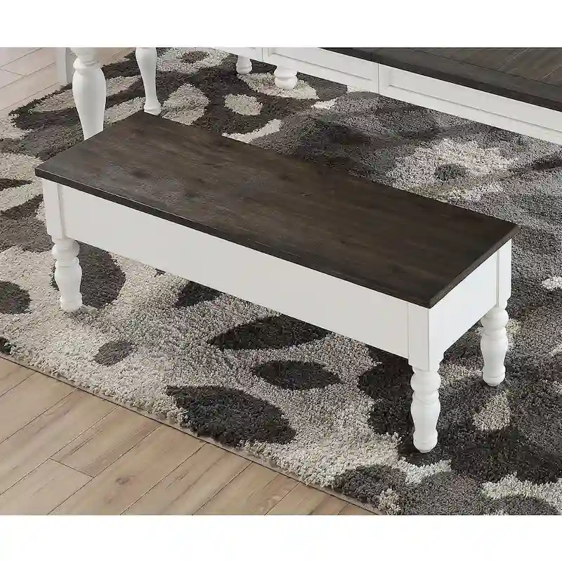 Steve Silver Jillian Farmhouse Distressed Two-tone Dining Set