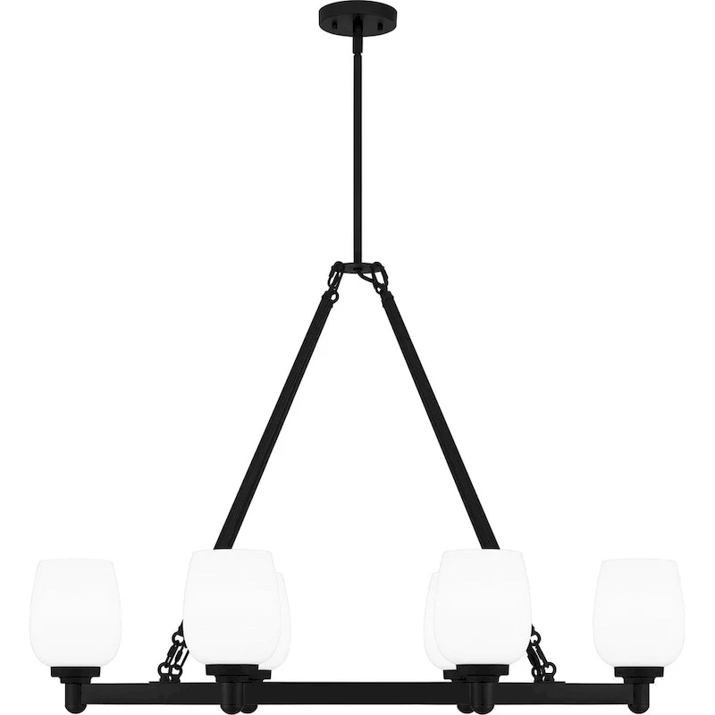Penning 6-Light Matte Black Island Light