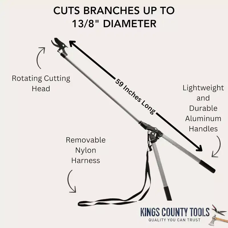 Kings County Tools 59-Inch Tree Trimmer Pruners