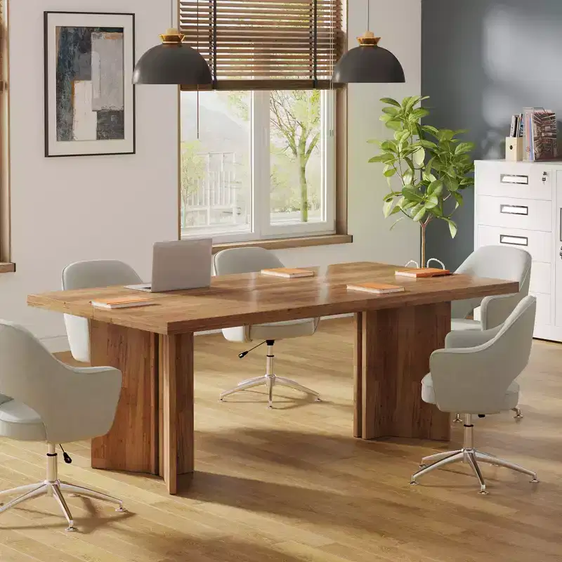 MAYEERTY 63 Inch Multifunctional Dining Table Executive Desk 1.57 Inch Thick E1 Board