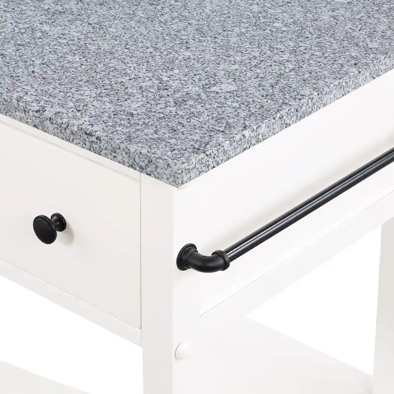 Fairfax Kitchen Cart with Granite Top