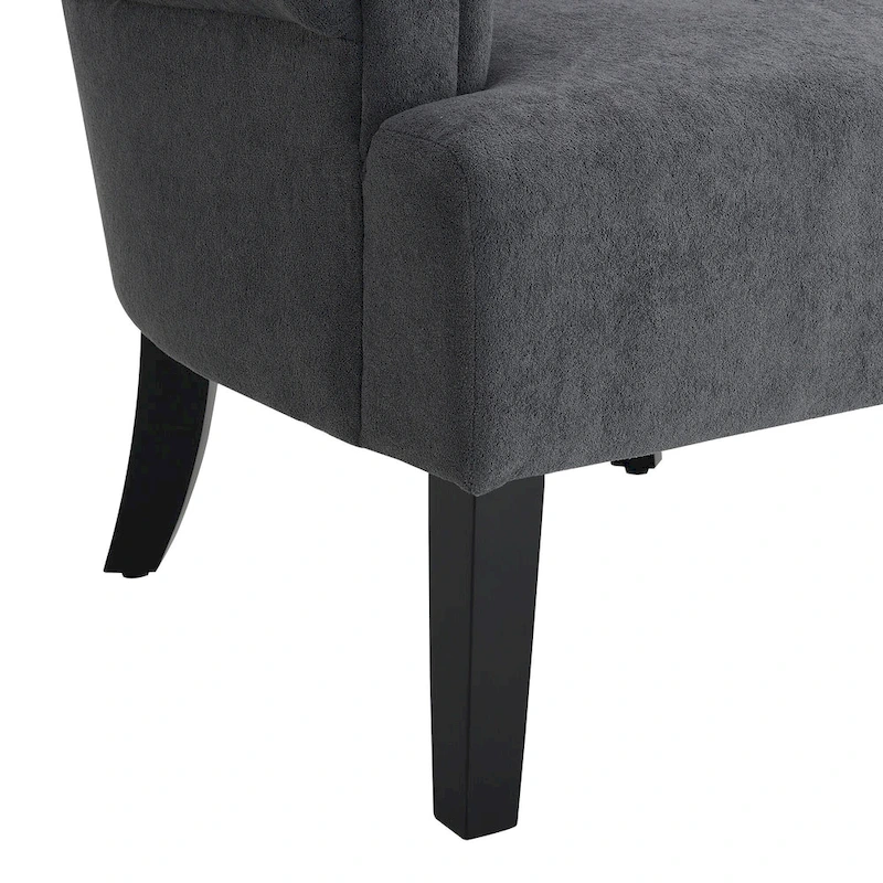 29 Upholstered Arm Chair with High-Density Foam and Channel Back
